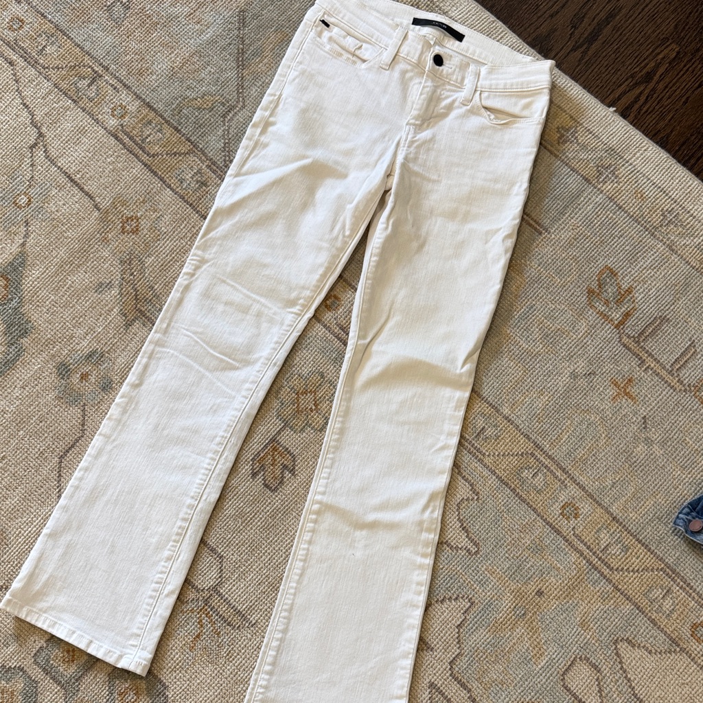 Joe's Jeans Cream/White Bootcut Women's Jeans